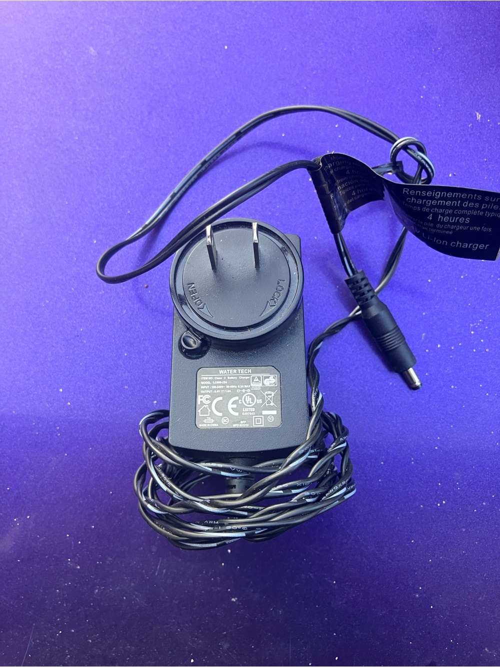 water tech pool vac centennial charger OEM POWER ADAPTER